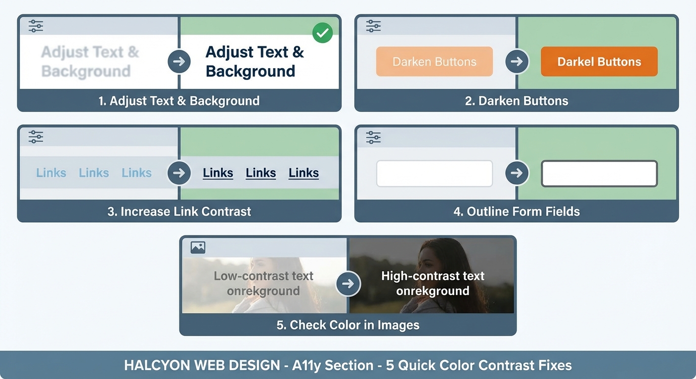 5 Quick Color Contrast Fixes That Make Your Website WCAG Compliant — 1