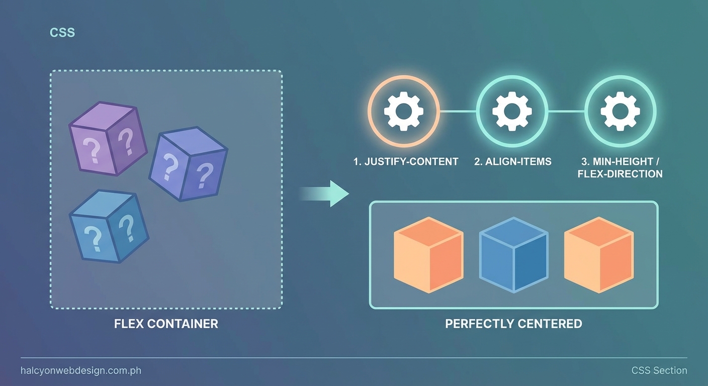 Why Your CSS Flexbox Items Won't Center (And the 3 Properties You're Missing) - Illustration 2