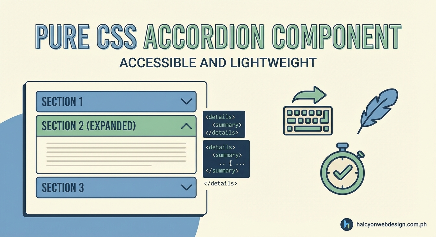 Building a Pure CSS Accordion Component That's Accessible and Lightweight - Illustration 2