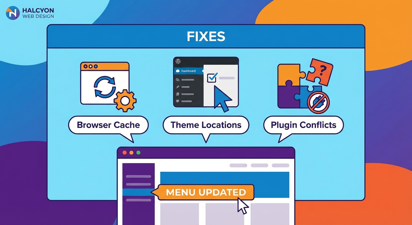 Why Are My WordPress Menu Changes Not Showing on the Live Site? - Illustration 3