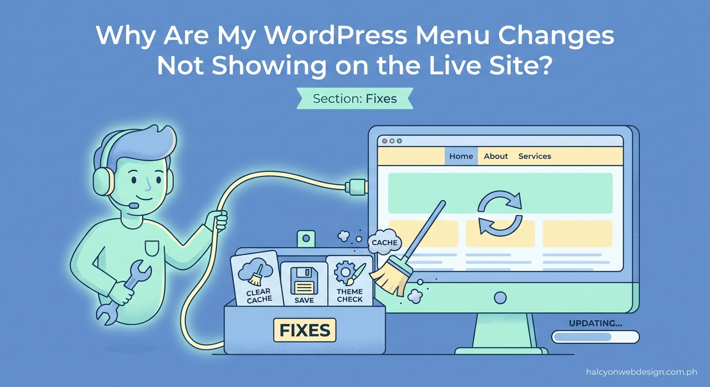 Why Are My WordPress Menu Changes Not Showing on the Live Site? - Illustration 4