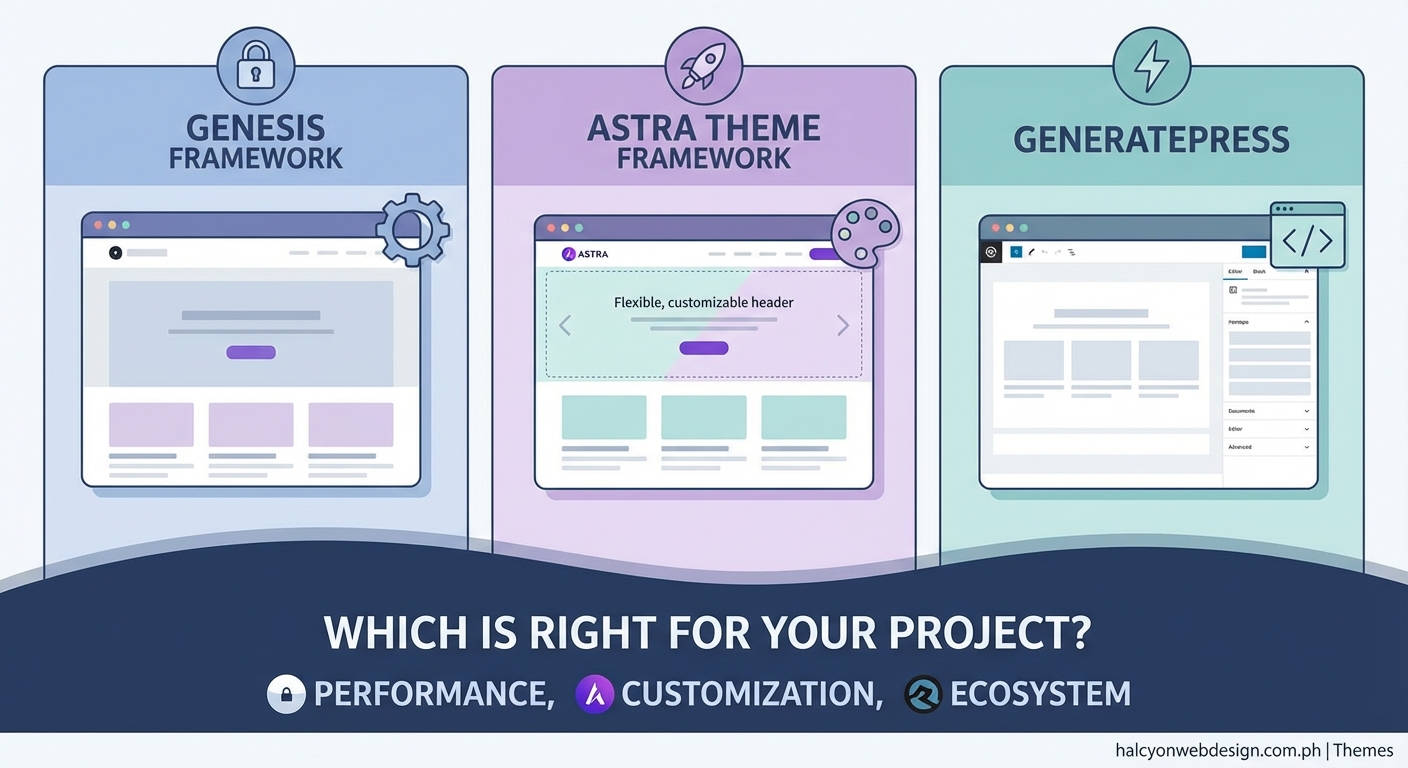 Which WordPress Theme Framework Is Right for Your Project: Genesis, Astra, or GeneratePress? - Illustration 2