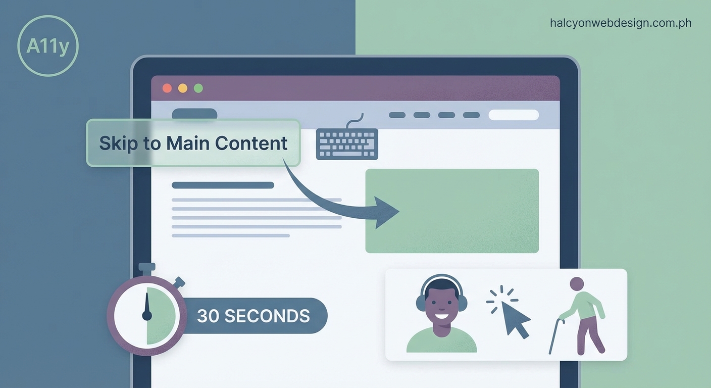 Accessible Skip Links: The 30-Second Fix That Improves Navigation for Everyone - Illustration 2