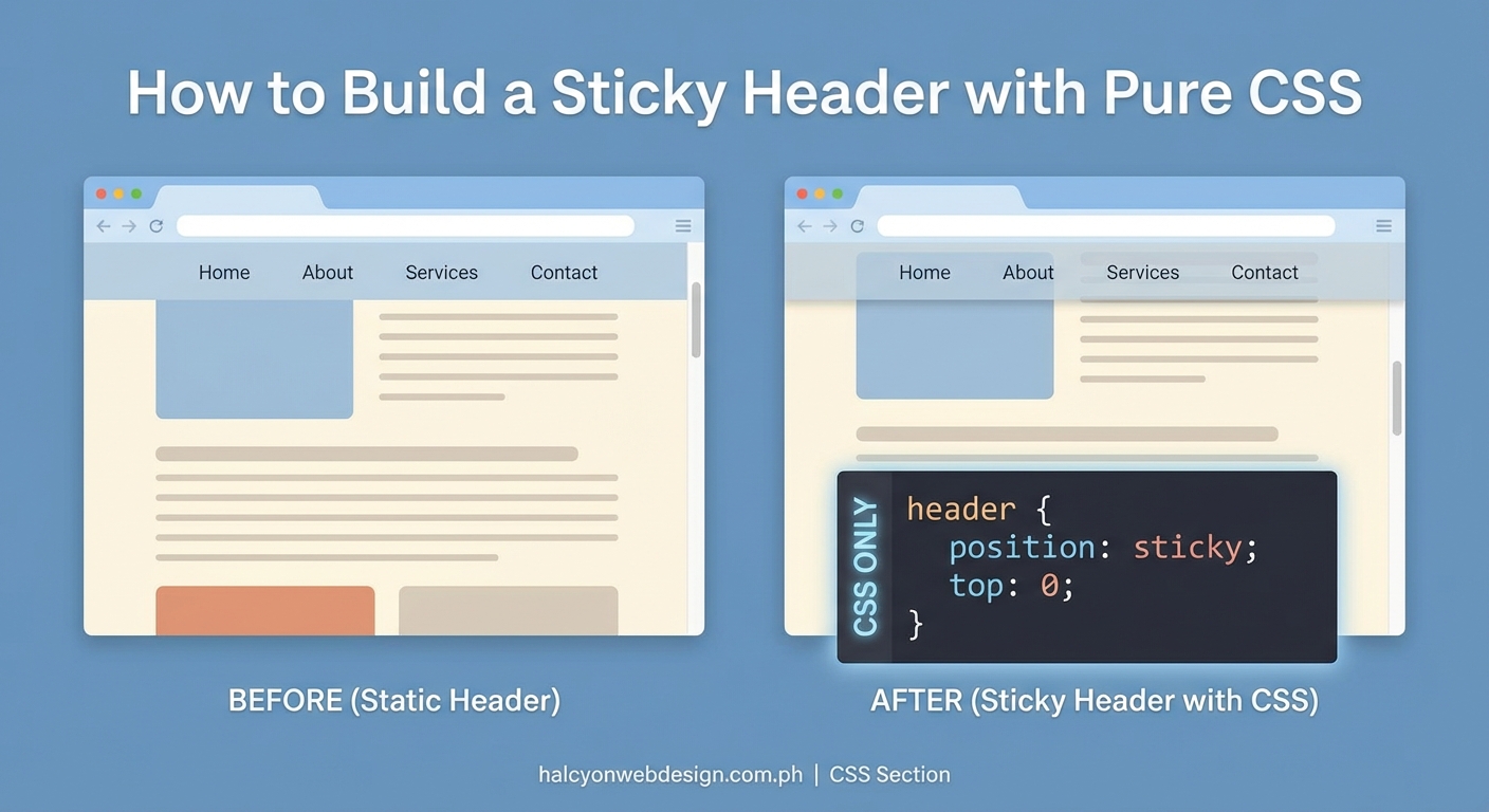 How to Build a Sticky Header with Pure CSS (No JavaScript Required) - Illustration 2