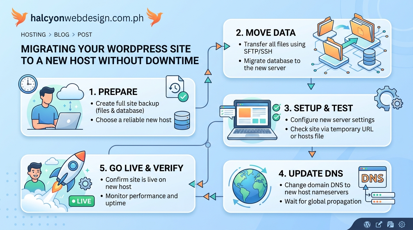 Migrating Your WordPress Site to a New Host Without Downtime - Illustration 1