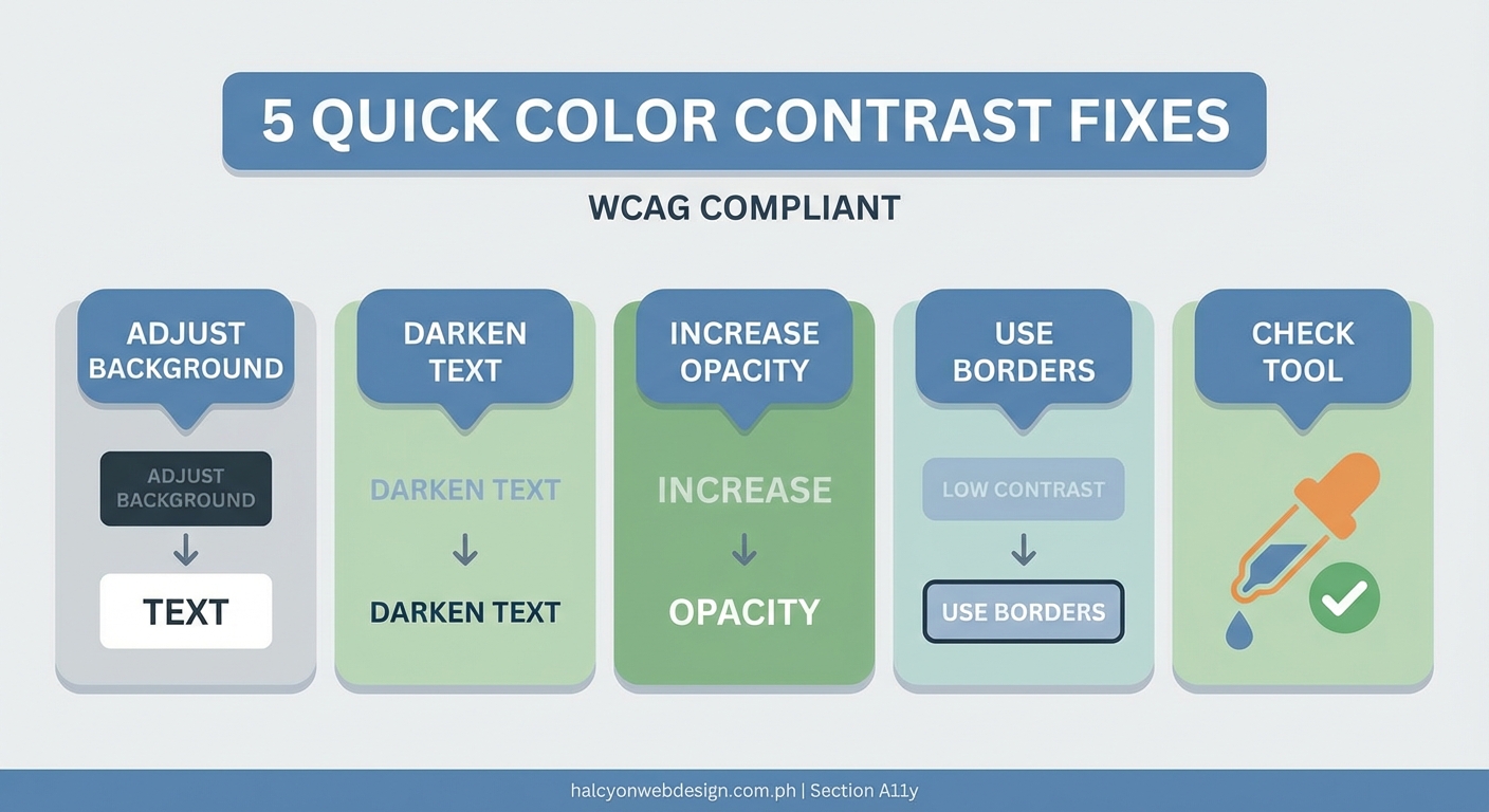 5 Quick Color Contrast Fixes That Make Your Website WCAG Compliant - Illustration 2