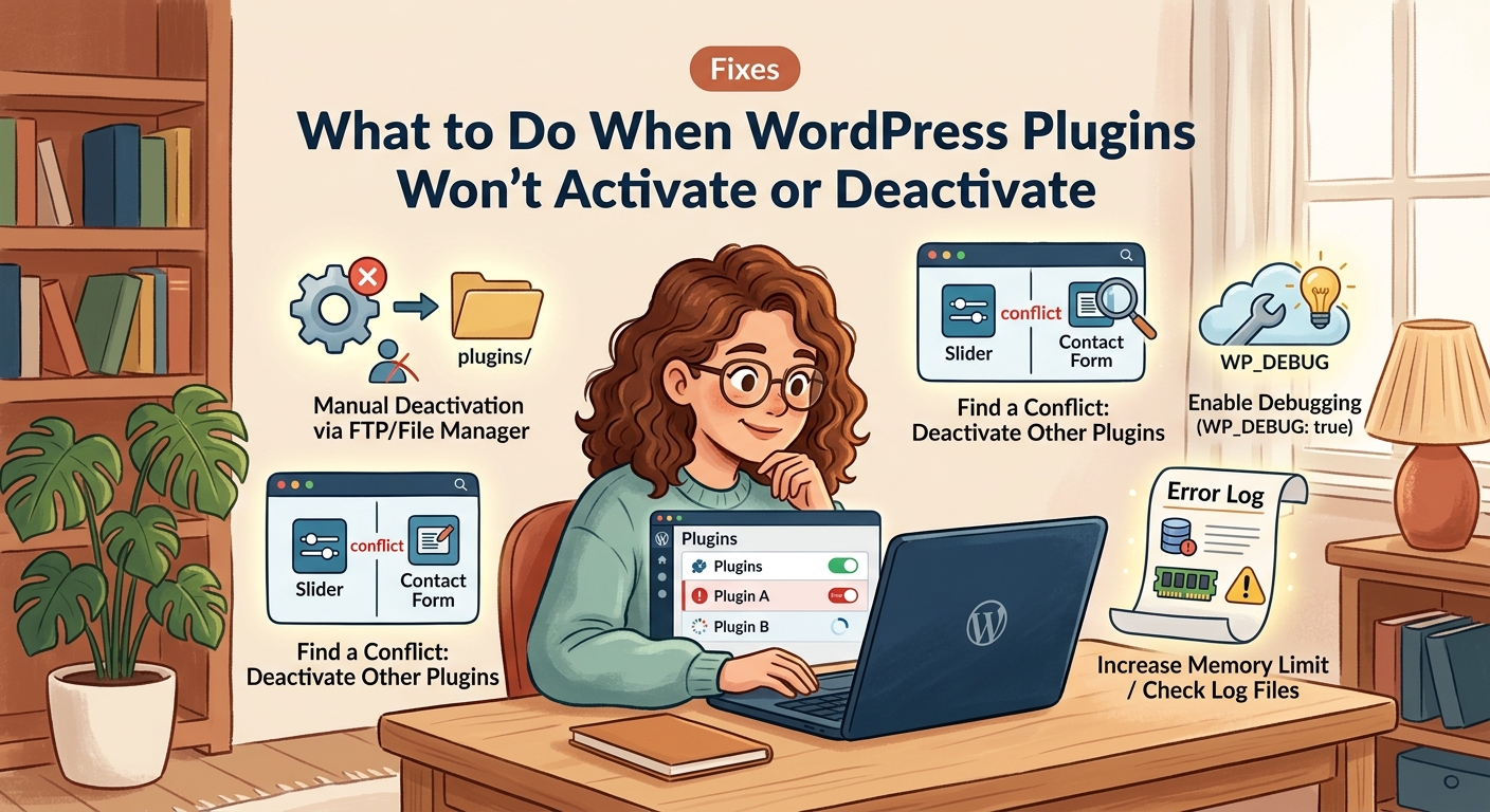 What to Do When WordPress Plugins Won't Activate or Deactivate - Illustration 2
