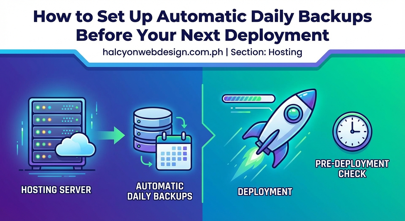 How to Set Up Automatic Daily Backups Before Your Next Deployment — 1