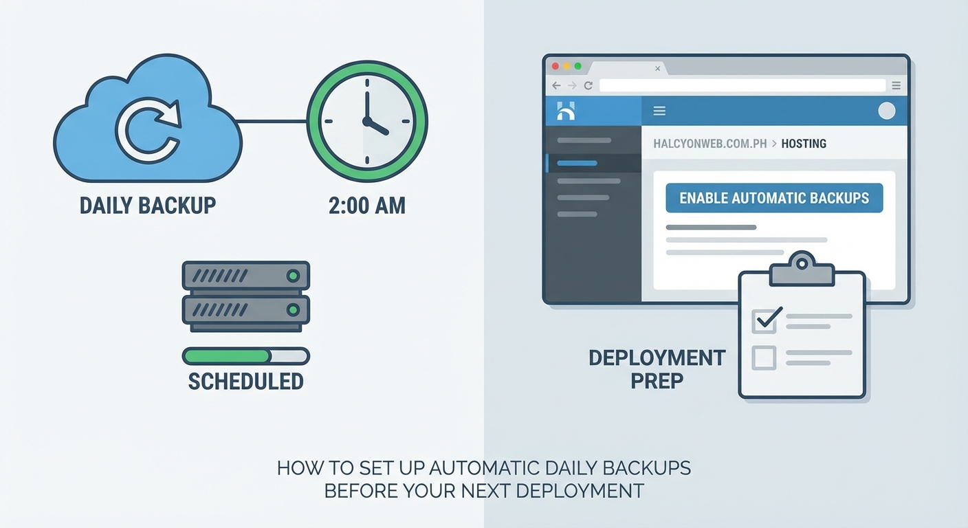 How to Set Up Automatic Daily Backups Before Your Next Deployment — 4