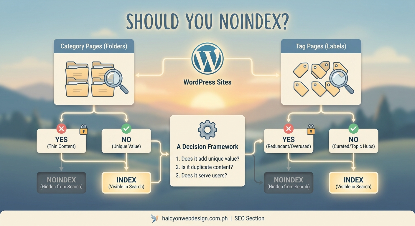 Should You Noindex Your Category and Tag Pages? A Decision Framework for WordPress Sites — 1