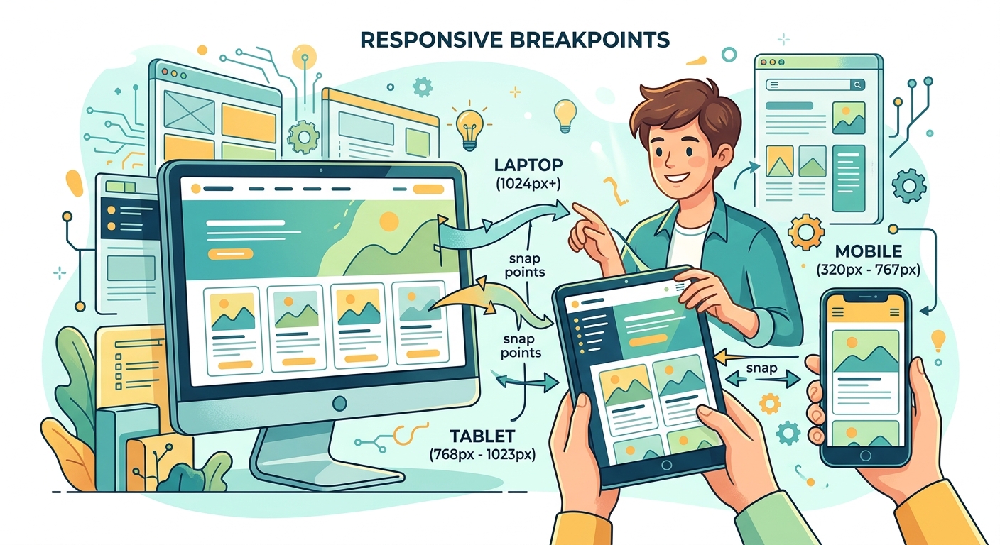 The Beginner's Guide to Responsive Breakpoints: When and Where to Use Them — 1