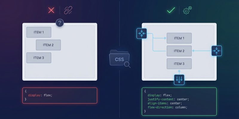 Why Your CSS Flexbox Items Won't Center (And the 3 Properties You're Missing)