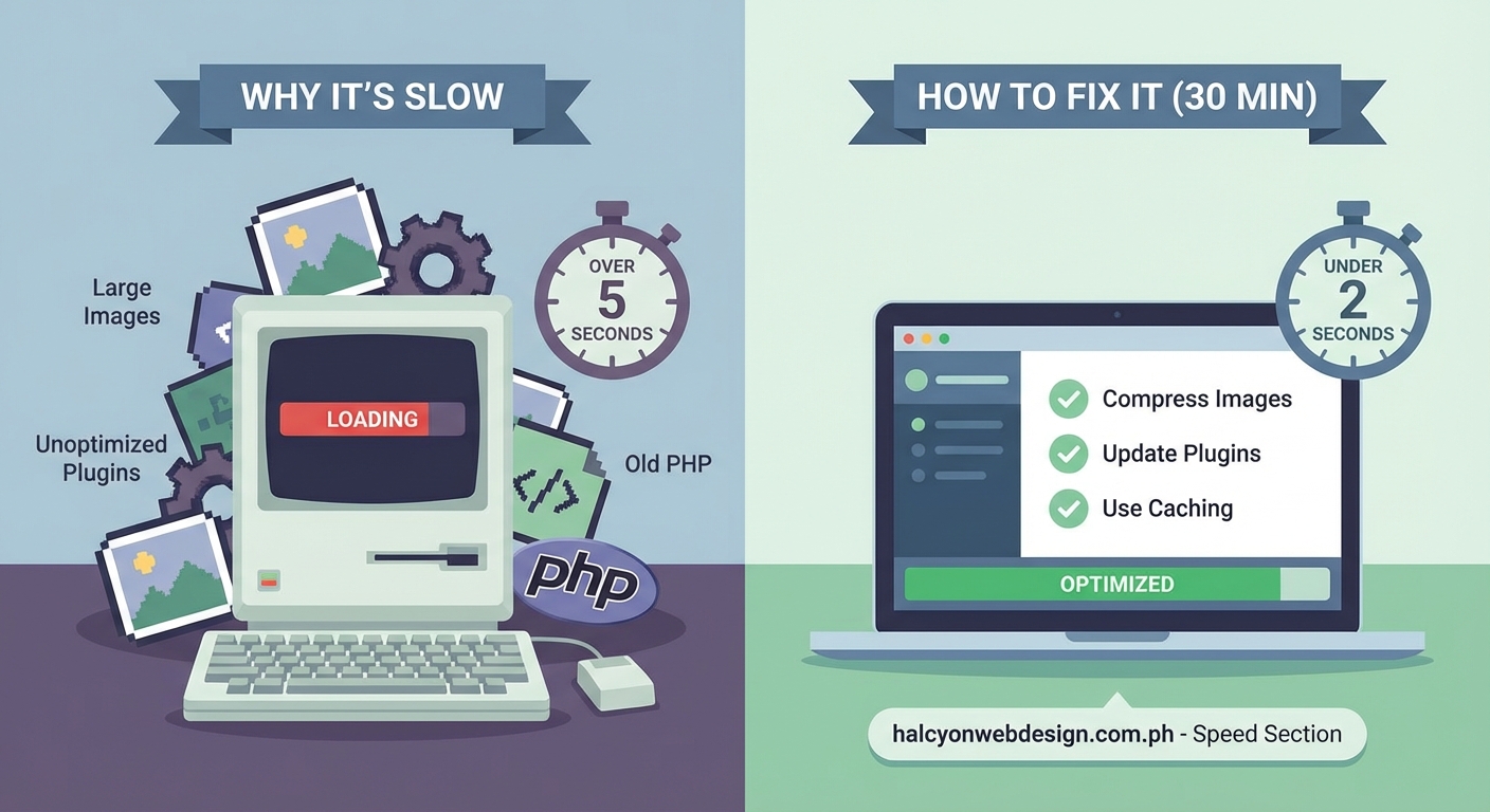 Why Your WordPress Site Loads Slowly (And How to Fix It in 30 Minutes) — 2