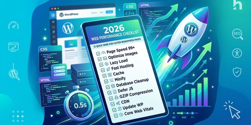 The 2026 Web Performance Checklist: 12 Quick Wins for Faster WordPress Pages